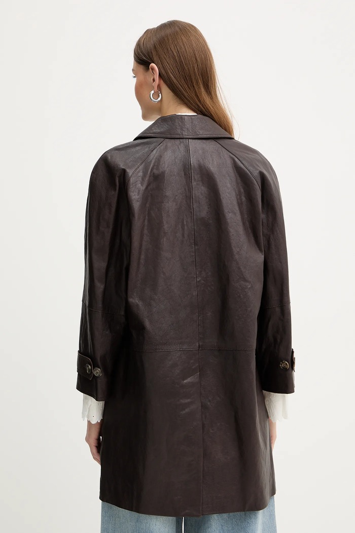 Oblečenie Kožený kabát Weekend Max Mara CAMINO 2615471011600 hnedá