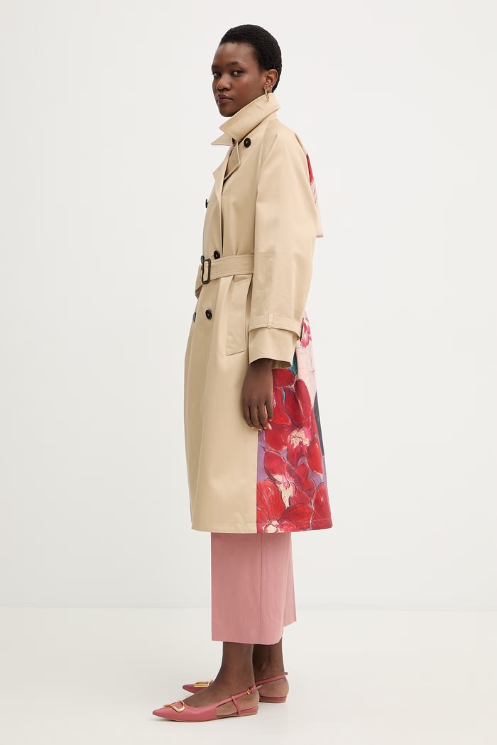 Weekend Max Mara palton de bumbac SNINFA bej 2615021016600