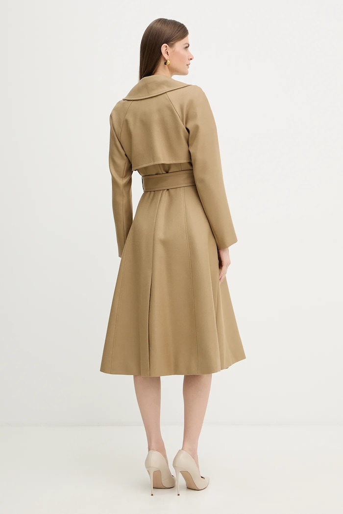 Odzież Marciano by Guess trencz z dodatkiem wełny ETHEL 6RGL06.7426A zielony