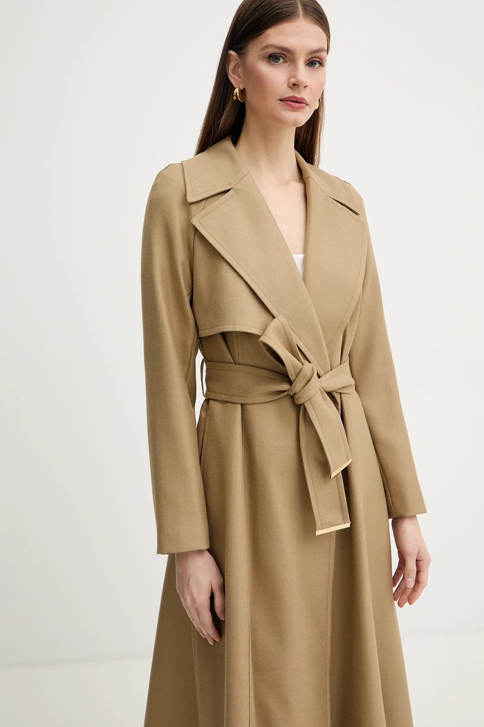 Marciano by Guess trencz z dodatkiem wełny ETHEL zielony 6RGL06.7426A