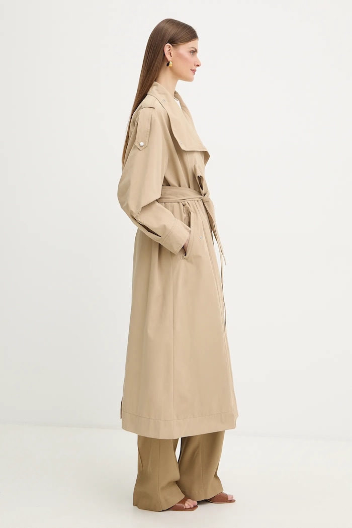 Trench kabát BOSS Orange C Clarina 50552113 béžová SS26