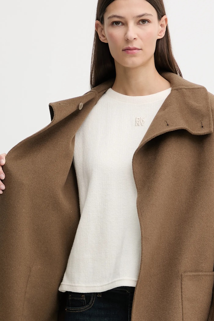 Plašč z dodatkom volne Tommy Hilfiger WW0WW47758