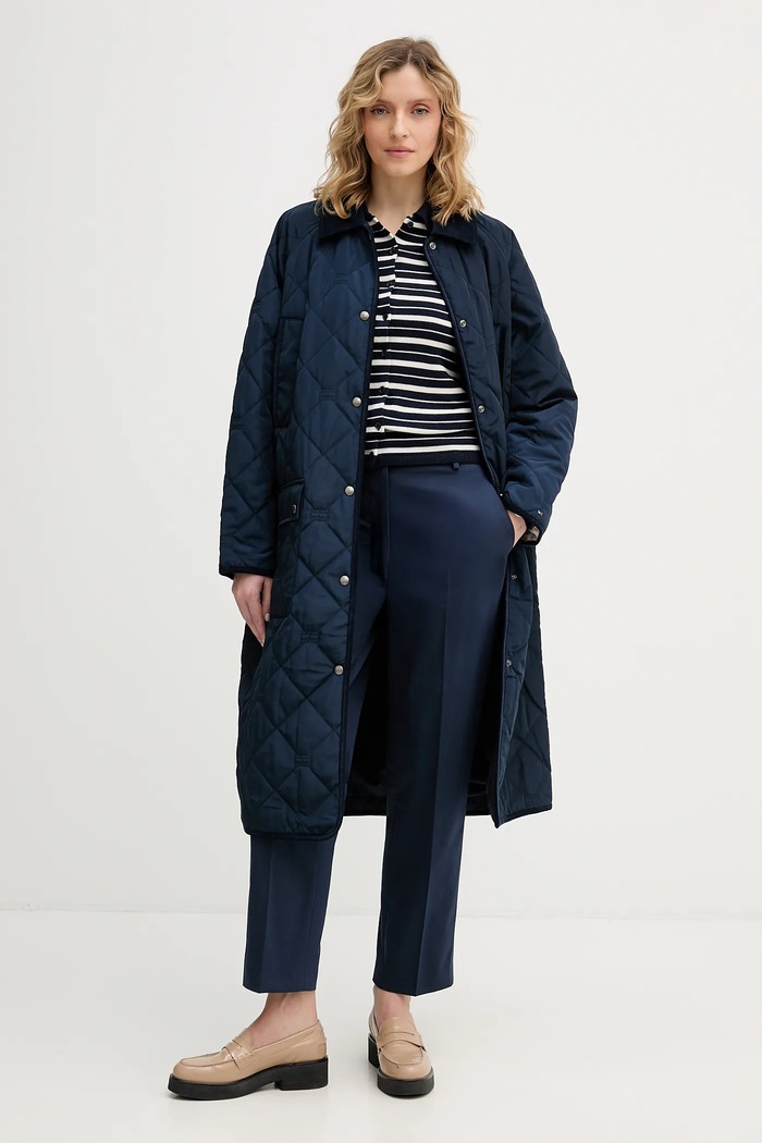 Tommy Hilfiger rövid kabát WW0WW47747 sötétkék SS26