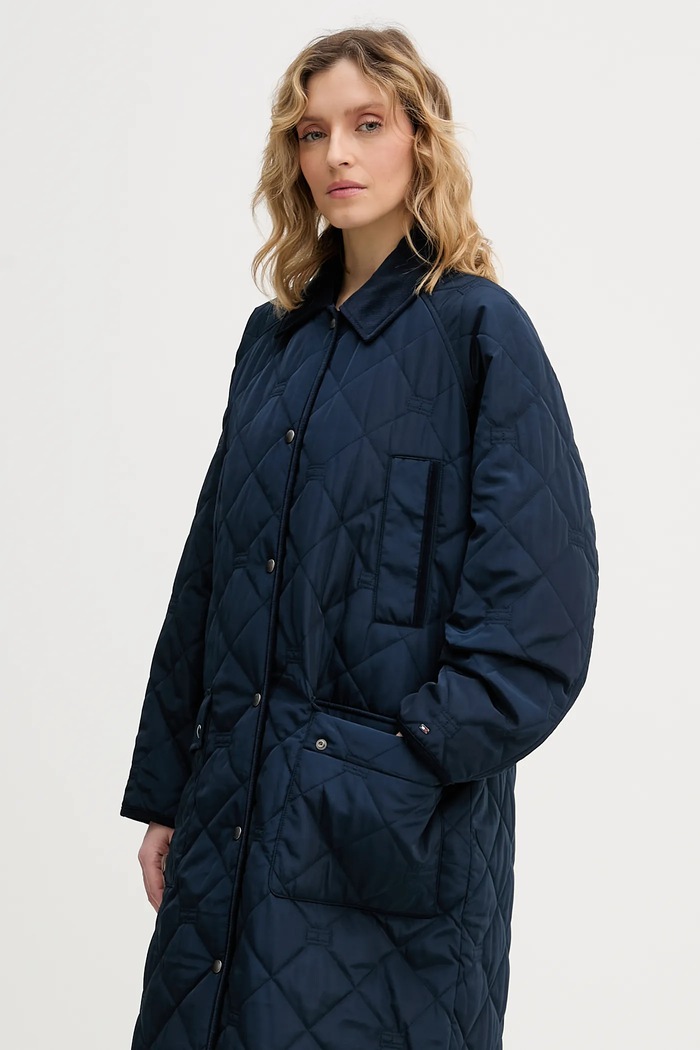 Tommy Hilfiger rövid kabát sötétkék WW0WW47747
