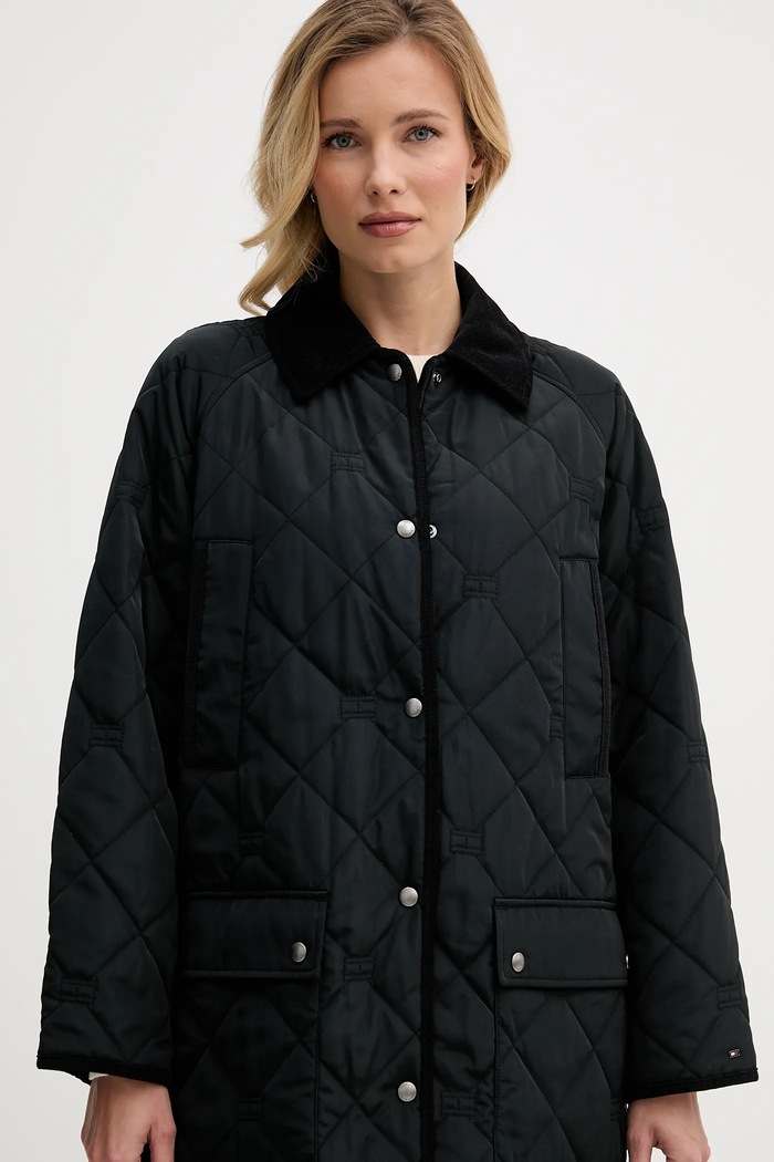 Tommy Hilfiger rövid kabát fekete WW0WW47747