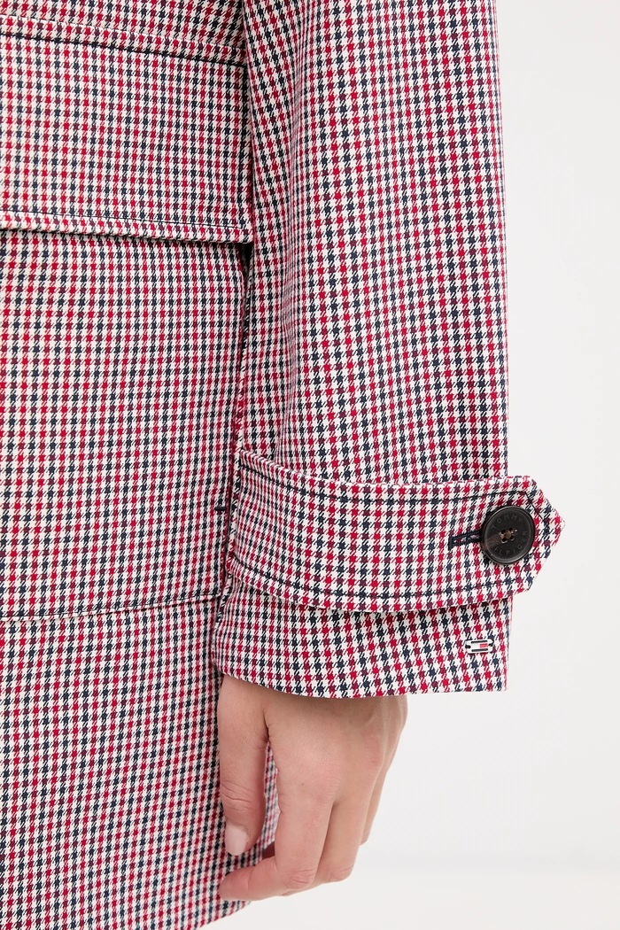 Βαμβακερό μπουφάν Tommy Hilfiger WW0WW47766 κόκκινο