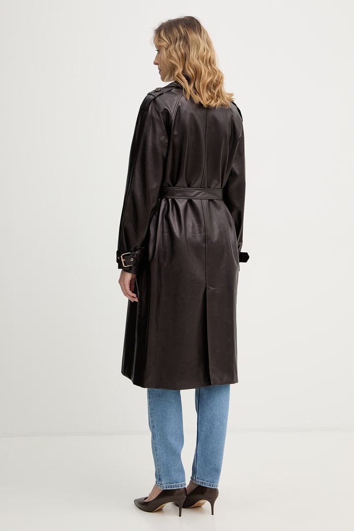 Oblečení Kabát Guess BIANKA W6RL19.WJ590 hnědá