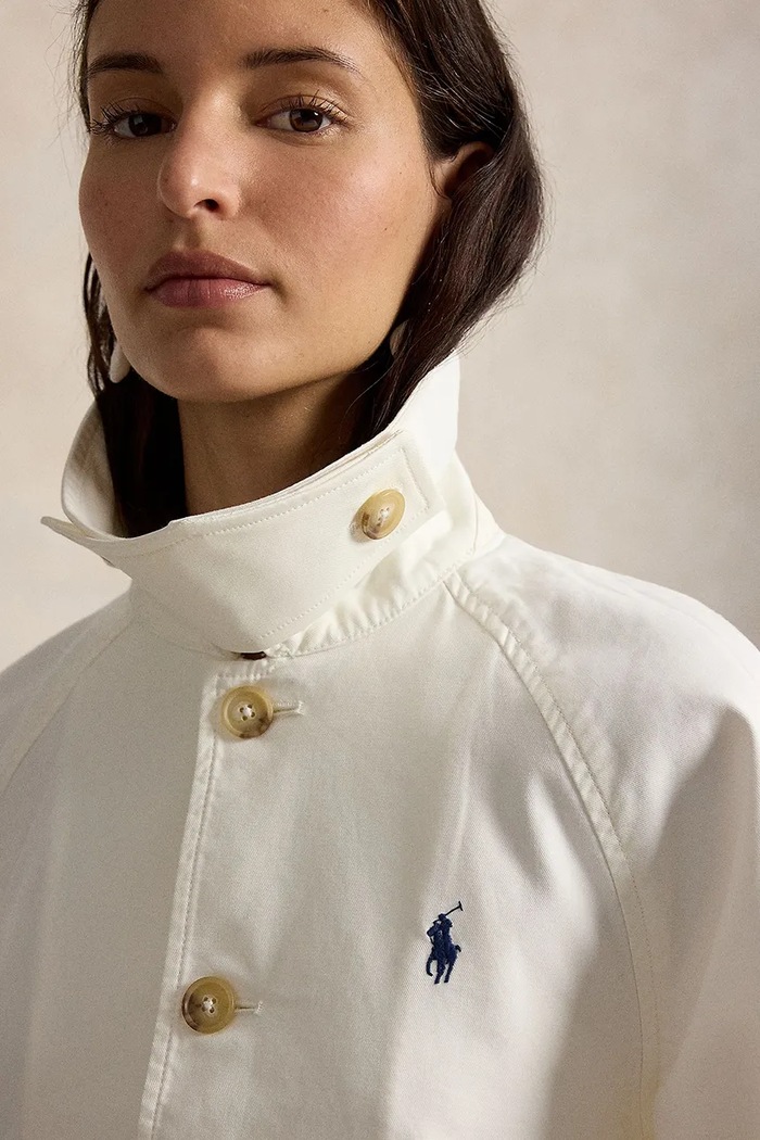 Bavlnený kabát Polo Ralph Lauren 211A93141 béžová