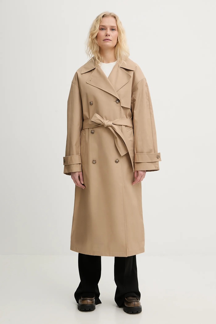 Καμπαρντίνα Calvin Klein άλλο μπεζ LV044C501G
