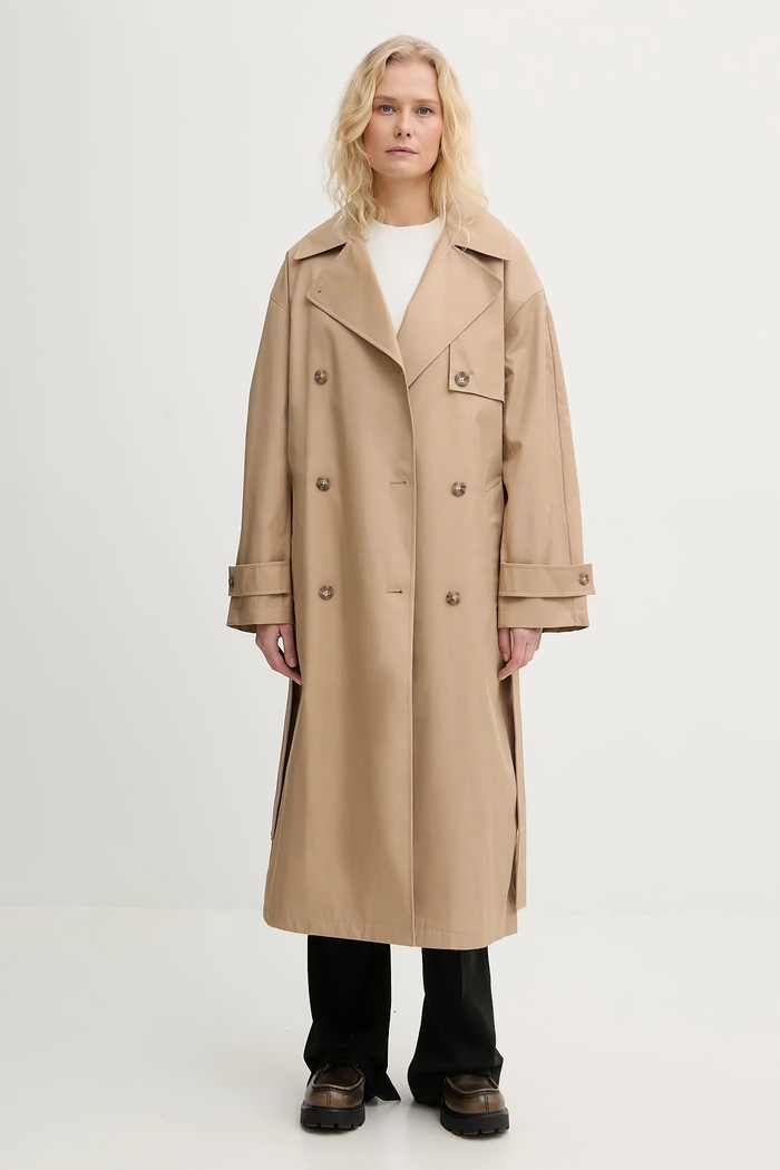 Καμπαρντίνα Calvin Klein LV044C501G μπεζ SS26