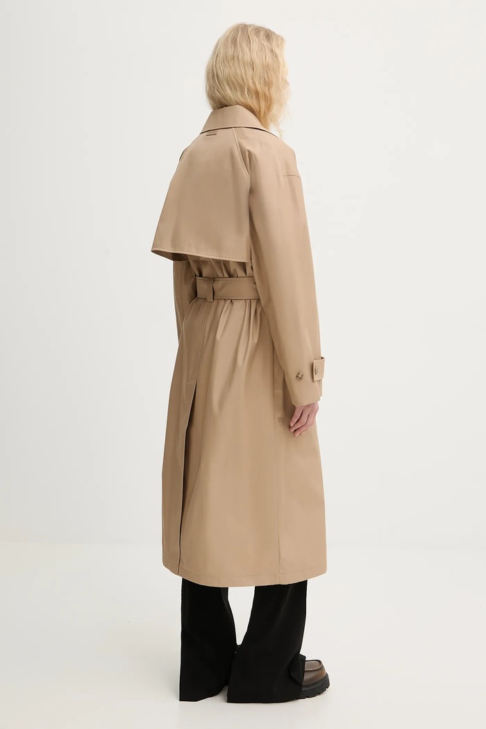 Καμπαρντίνα Calvin Klein μπεζ LV044C501G