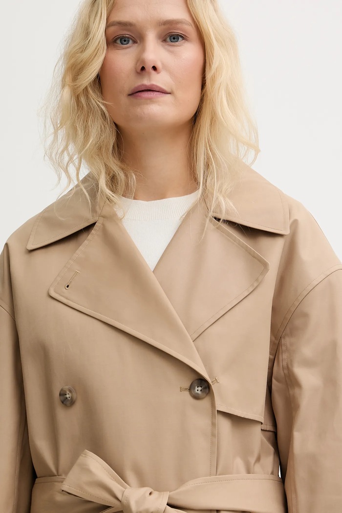 Καμπαρντίνα Calvin Klein LV044C501G μπεζ