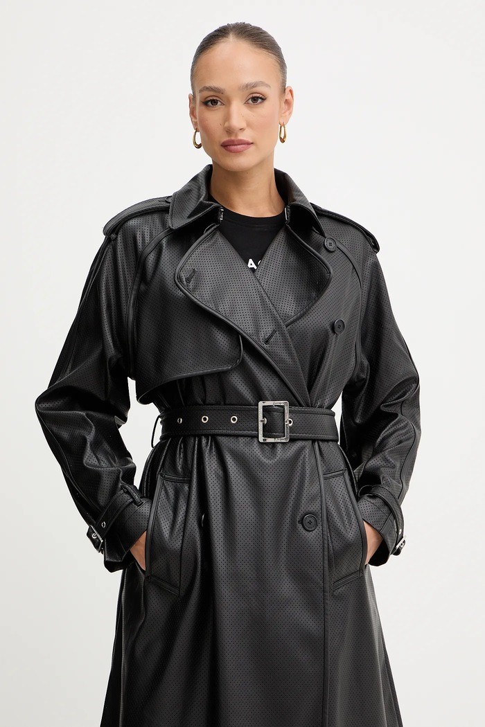 Karl Lagerfeld balonkabát fekete B1W15008