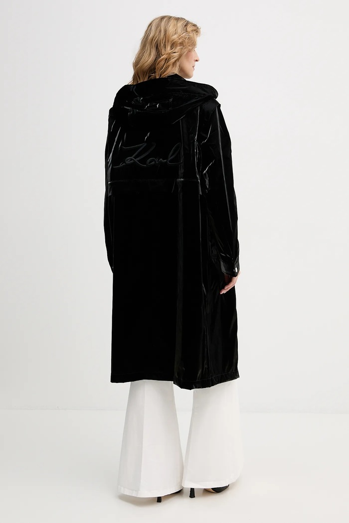 Bunda parka Karl Lagerfeld čierna B1W15006