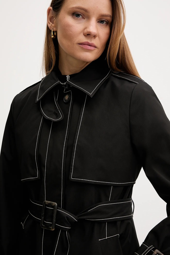 Dkny kabát fekete DLEMPY66