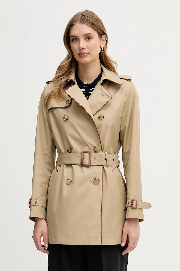 Trenčkot Lauren Ralph Lauren trenčkot zelená 297P10892