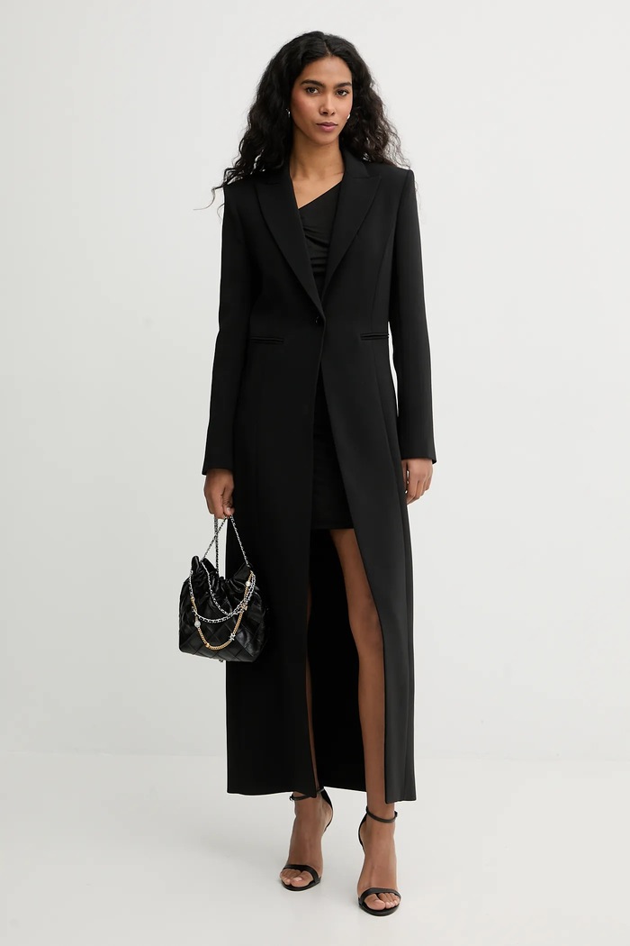 Patrizia Pepe palton 8O0222.A6F5 negru SS26