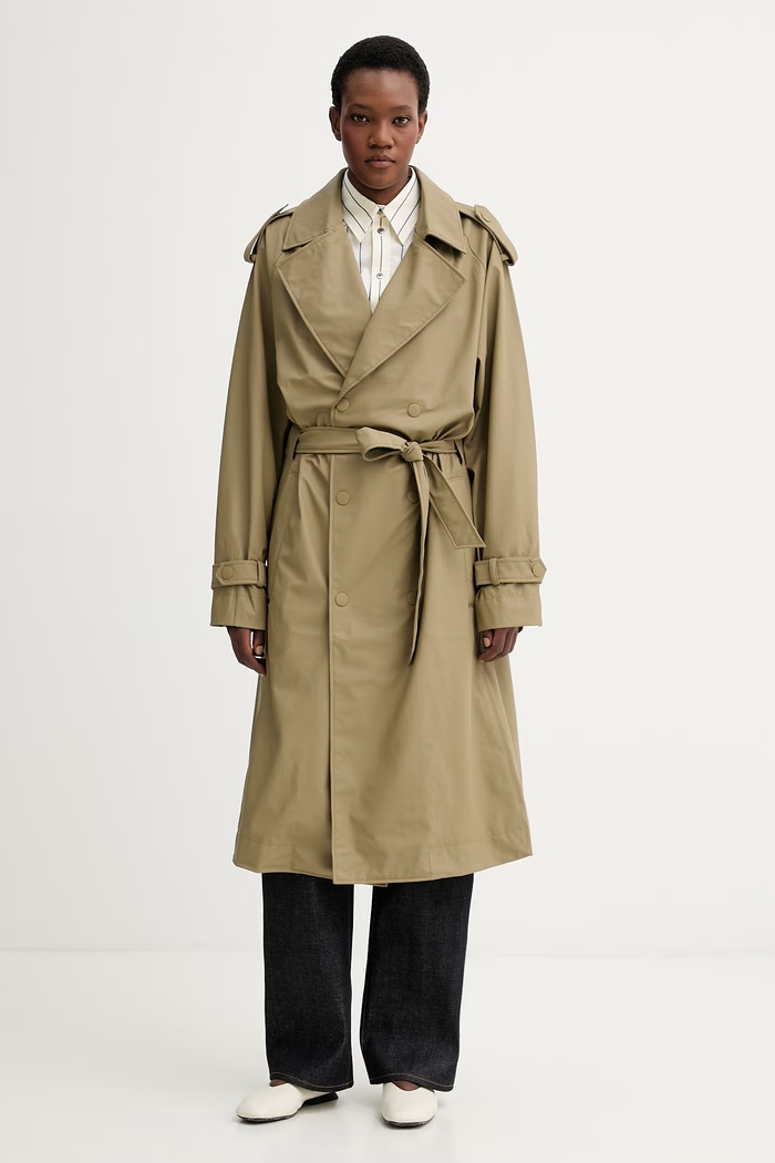 Rains trencz 12620 Trench Coat W3 nieocieplane zielony 12620.160