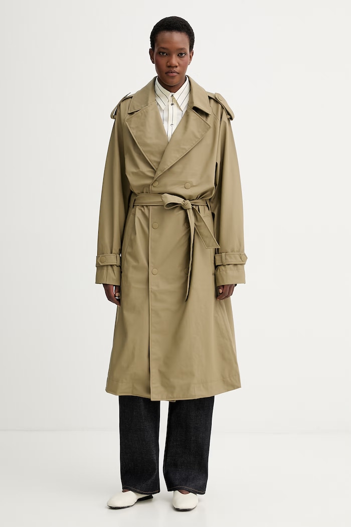 Rains trencz 12620 Trench Coat W3 nieocieplane zielony 12620.160
