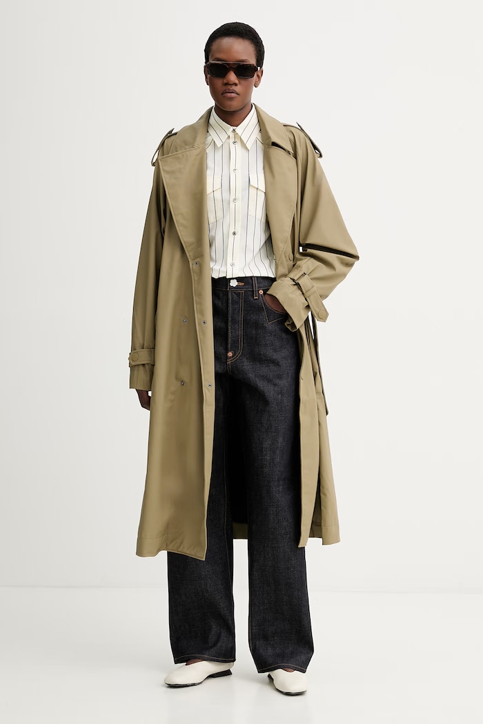 Rains trencz 12620 Trench Coat W3 12620.160 zielony SS26