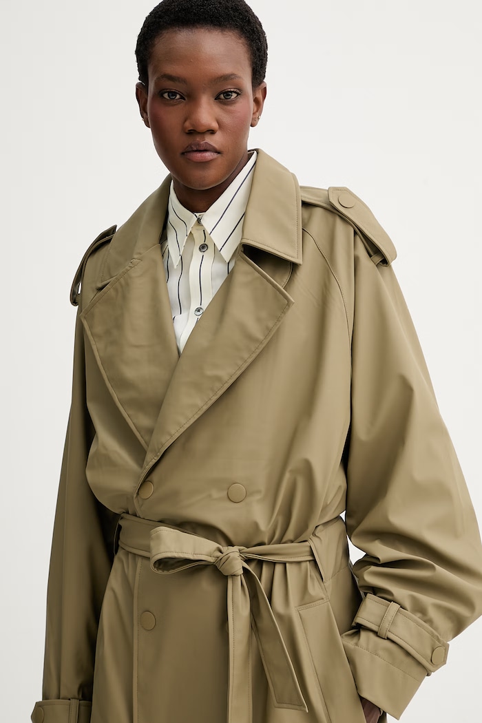 Rains trencz 12620 Trench Coat W3 zielony 12620.160