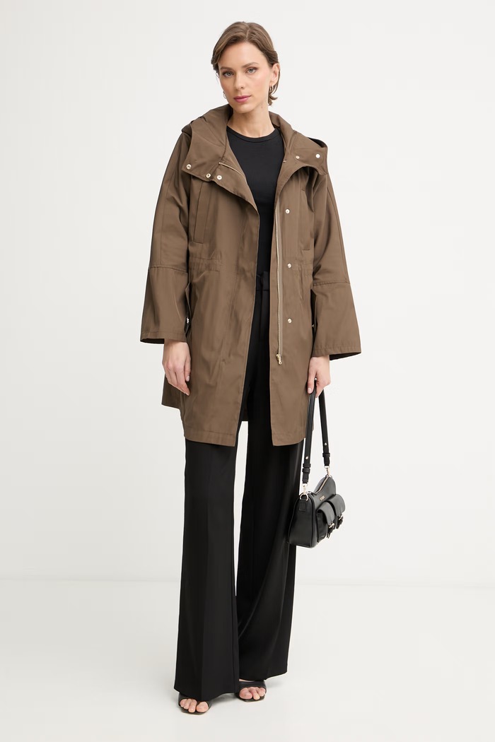Marella parka damska Emme by Marella 2615021081200 brązowy SS26
