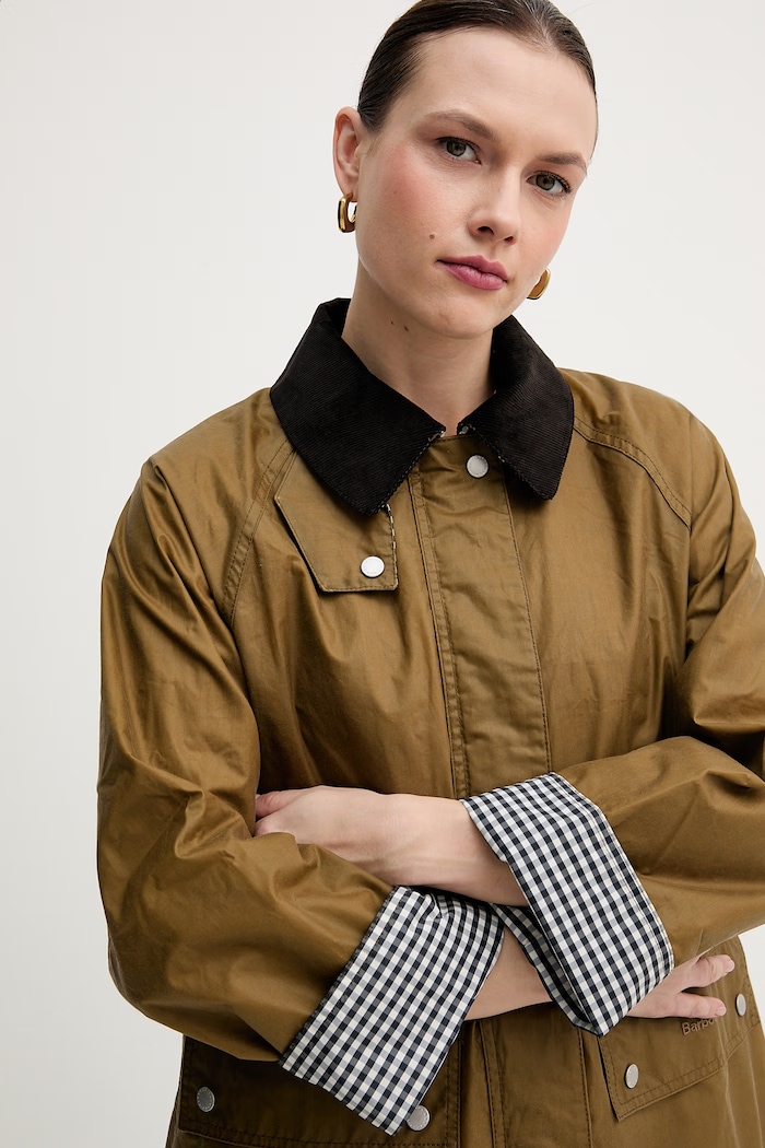 Barbour giacca in cotone Wren verde LWX1534