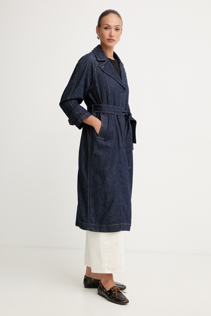 Max&Co. kabát dámsky rifľový MCOORCA 2616011033200 tmavomodrá SS26