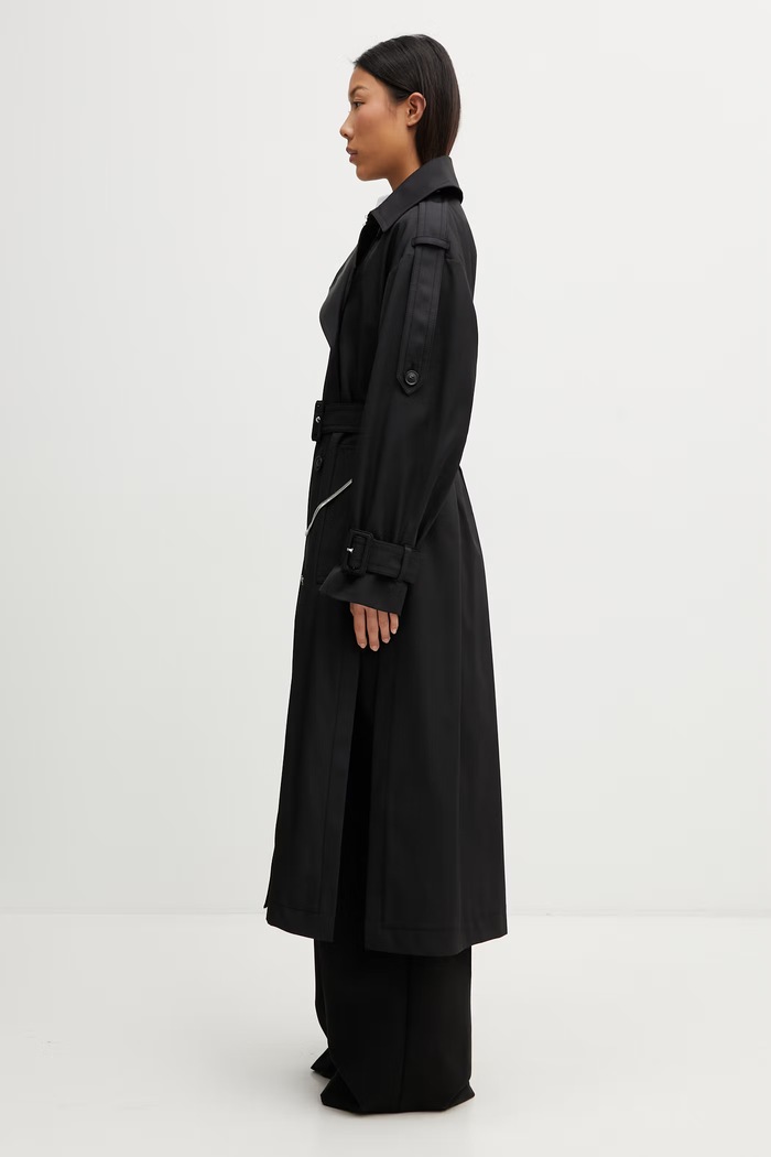 Sportmax Spxgocce καμπαρντίνα με βαμβάκι Γυναικεία 2612021031600 μαύρο SS26