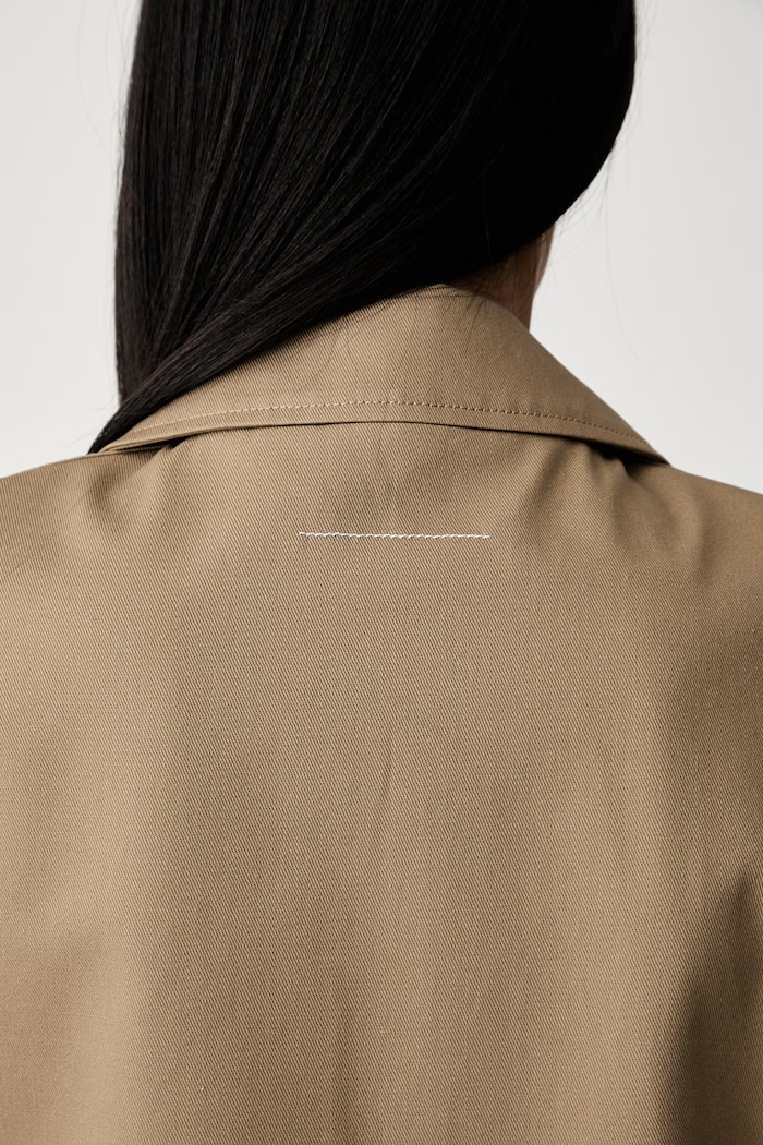 MM6 Maison Margiela Płaszcz damski bawełniany S62AA0101.M35887
