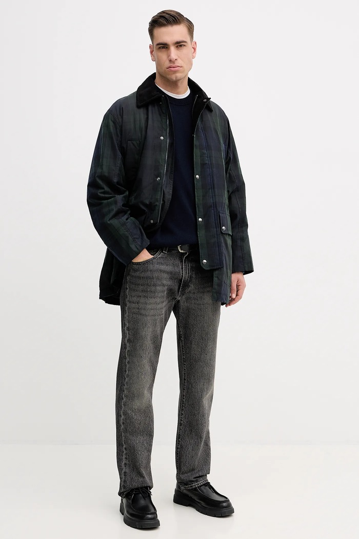 Bavlněná bunda Tommy Hilfiger MW0MW42585 námořnická modř SS26