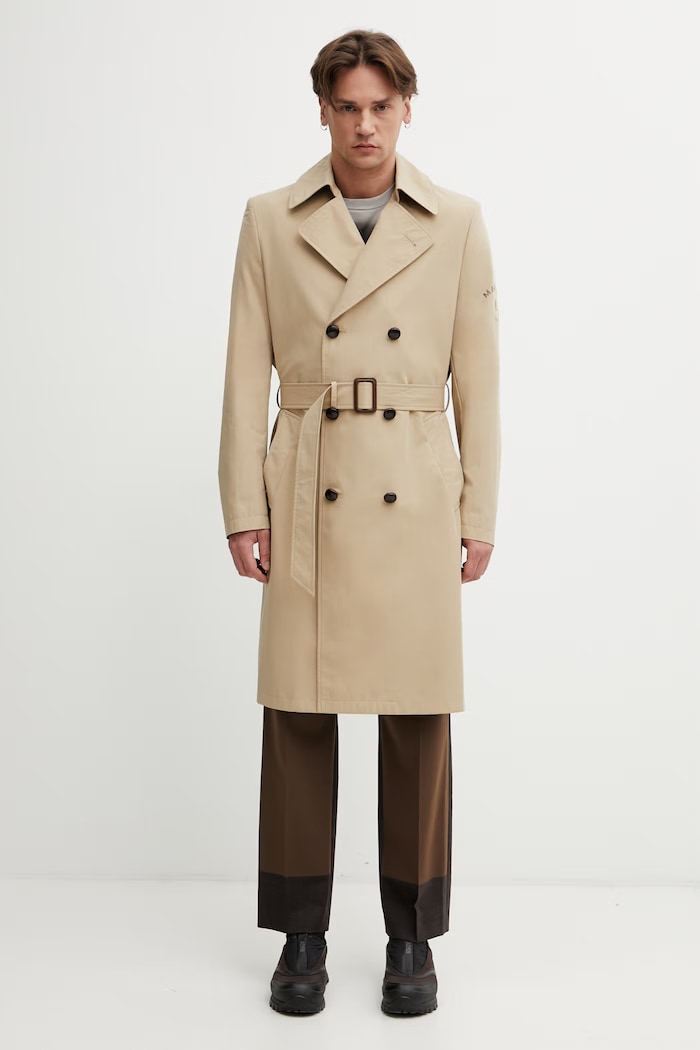 MM6 Maison Margiela тренч чоловічий з бавовною бежевий SH2AH0018.M35858
