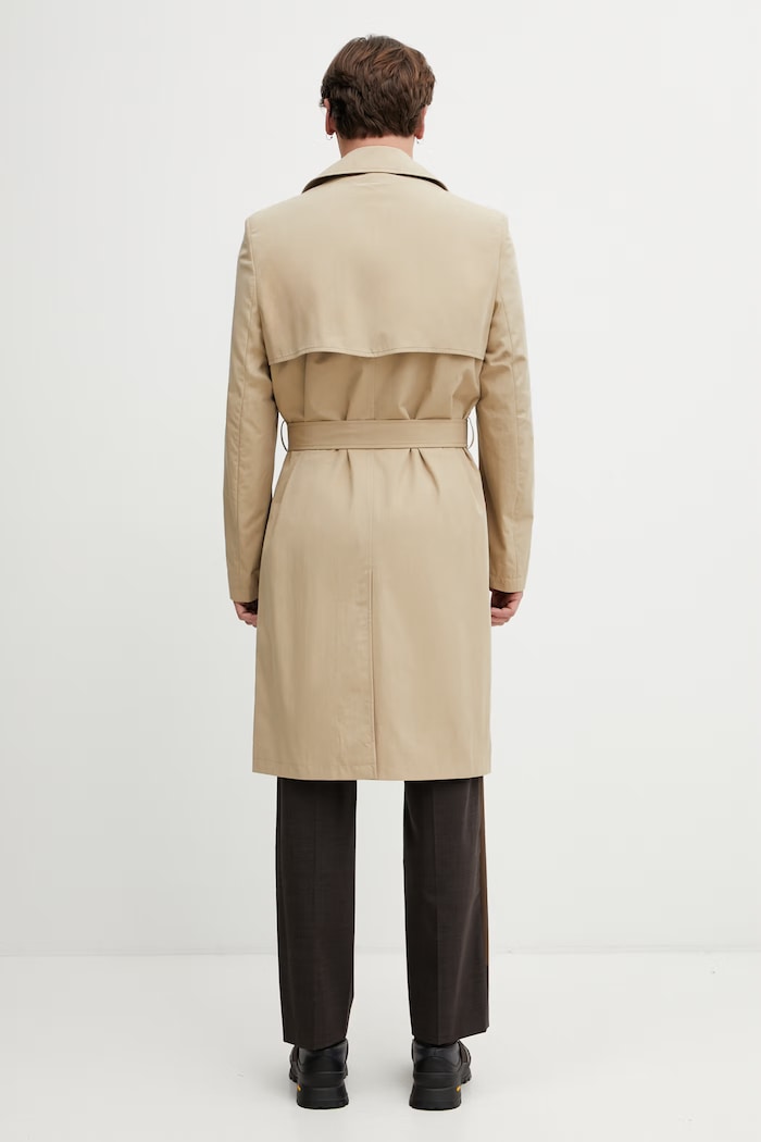 Одяг MM6 Maison Margiela тренч чоловічий з бавовною SH2AH0018.M35858 бежевий