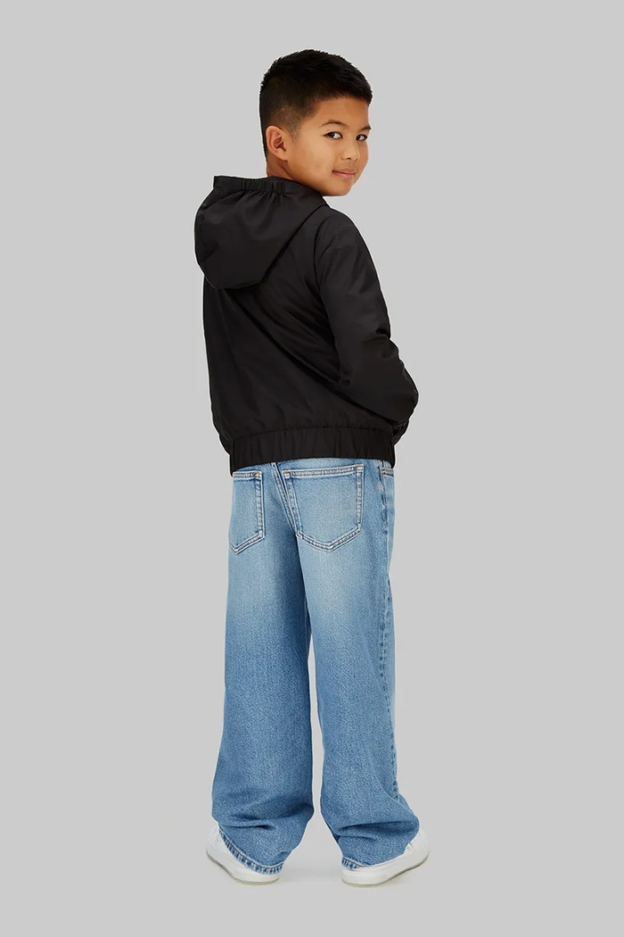 Detská bunda Calvin Klein Jeans čierna IB0IB02639.128.176.PPY2