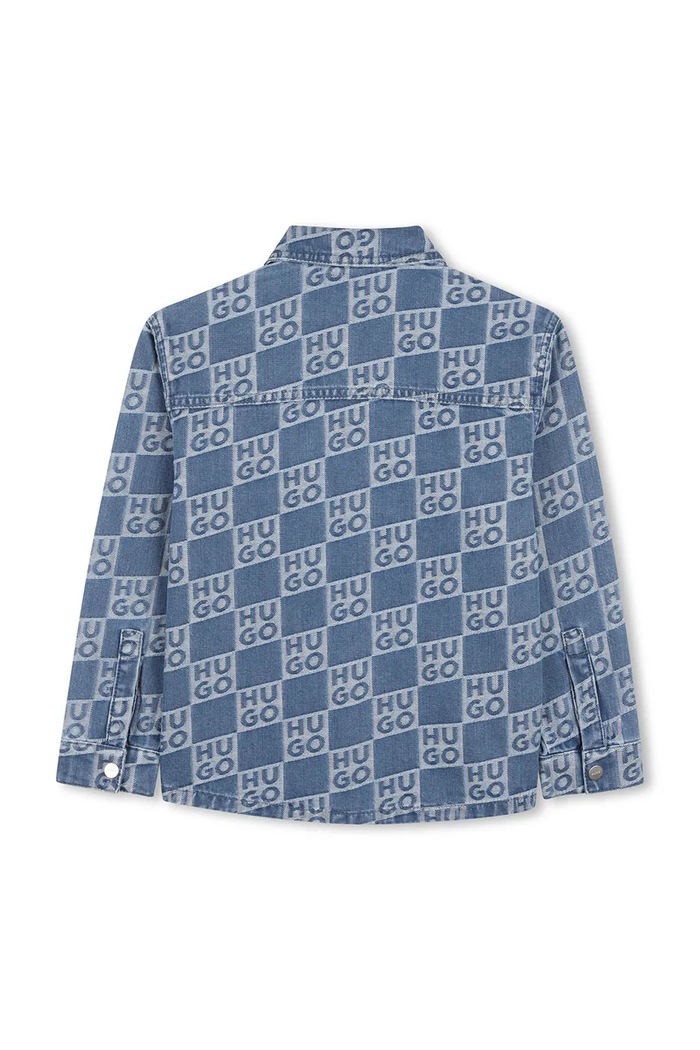 Băieți HUGO cămașă din denim pentru copii G01004.162.174 albastru