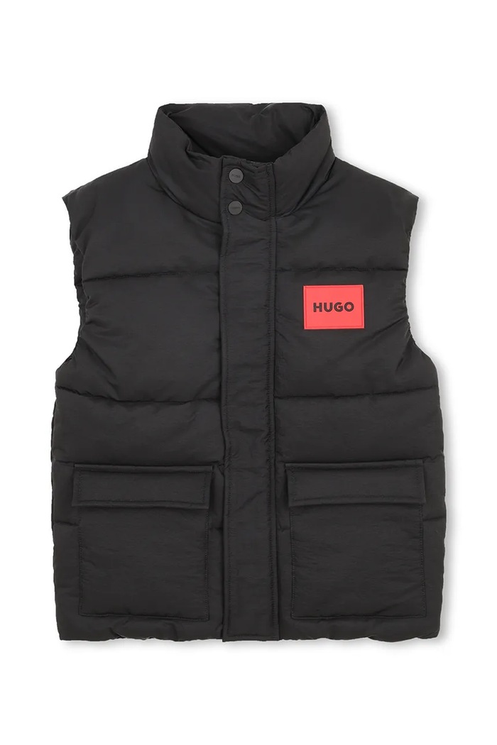 Dětská vesta HUGO G01180.162.174 černá SS26