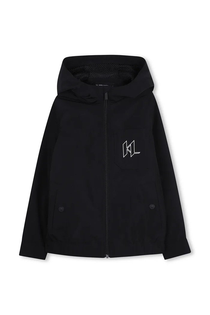 Detská bunda Karl Lagerfeld Z31107.114.150 čierna SS26