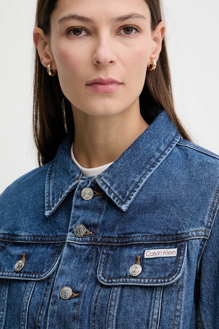 Traper jakna Calvin Klein Jeans plava LV047E629G