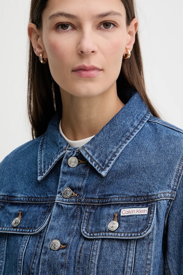 Traper jakna Calvin Klein Jeans plava LV047E629G