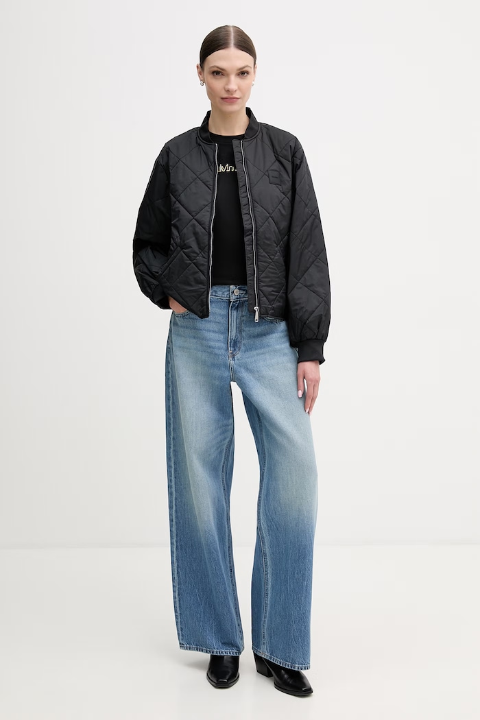 Μπουφάν Calvin Klein Jeans LV147E514G μαύρο SS26