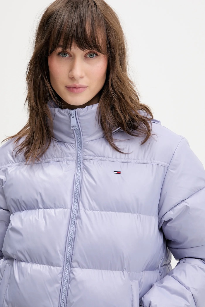 Μπουφάν Tommy Jeans DW0DW22039 μωβ