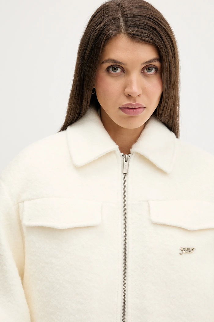 Bunda Tommy Jeans béžová DW0DW22048