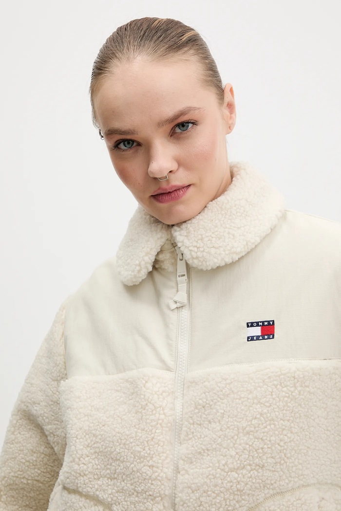 Ruházat Tommy Jeans rövid kabát DW0DW22053 bézs
