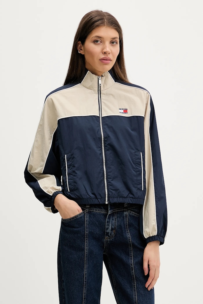 Tommy Jeans rövid kabát nem szigetelt sötétkék DW0DW22055