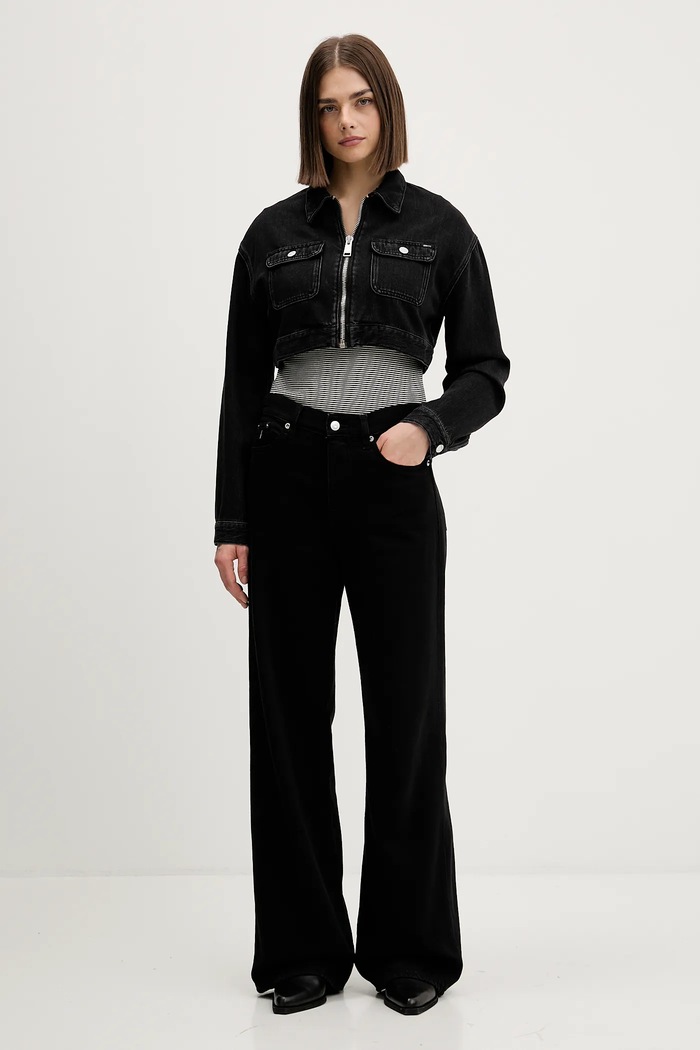 Rifľová bunda Tommy Jeans DW0DW22523 čierna SS26