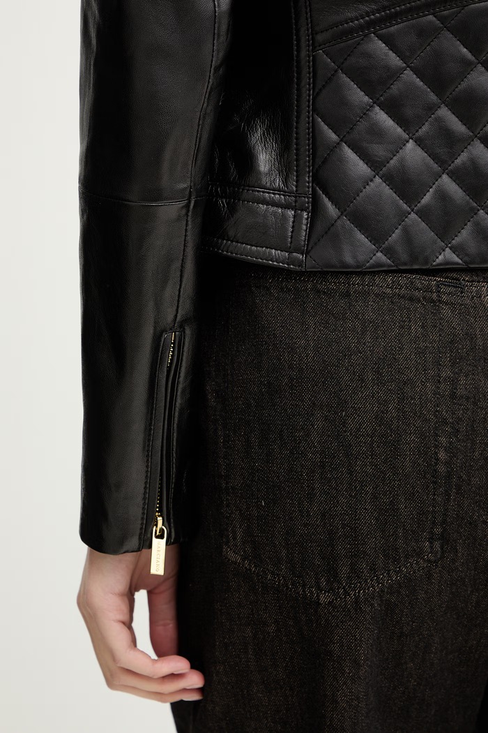 Kožená bunda Marciano by Guess NADA 6RGL09.7133A čierna
