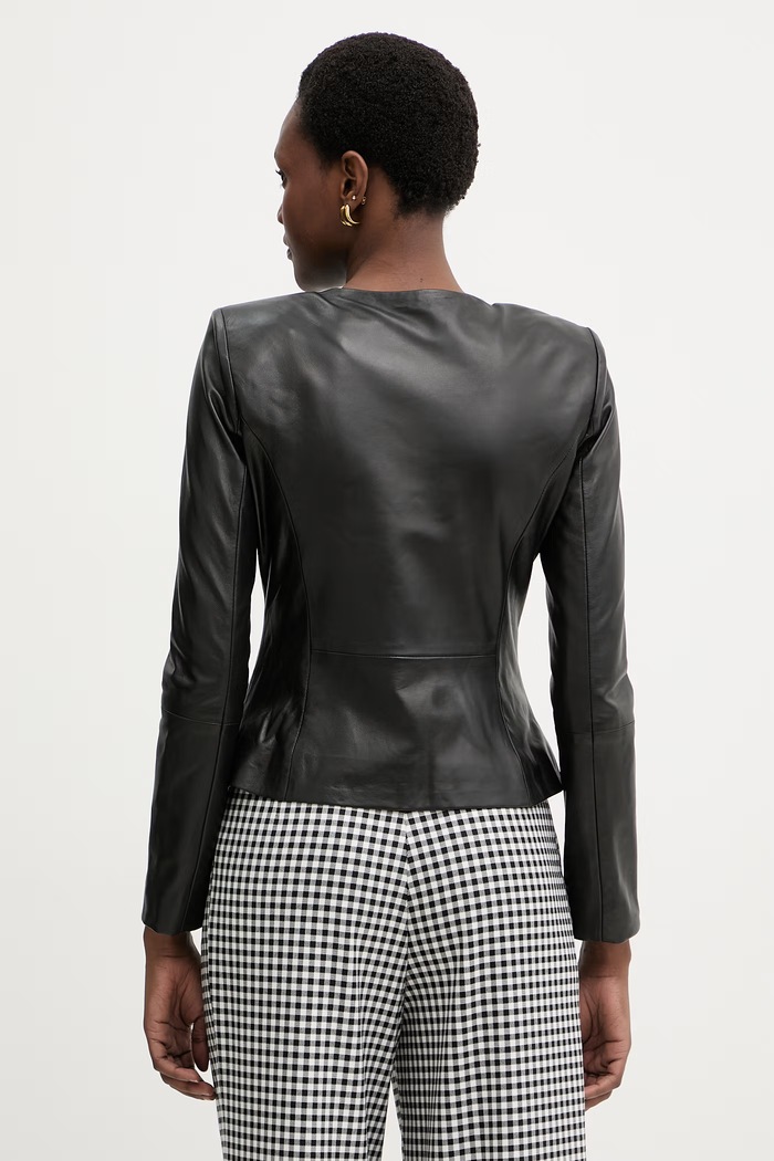 Oblečenie Marciano by Guess krátka dámska kožená bunda CARA G6GL02.L0083 čierna