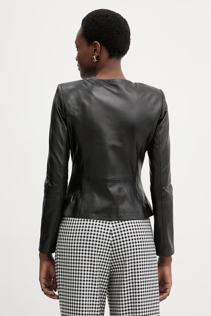 Oblečenie Marciano by Guess krátka dámska kožená bunda CARA G6GL02.L0083 čierna
