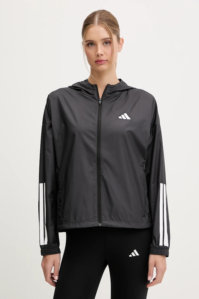 adidas Performance edzőkabát Hyg Windy nem szigetelt fekete JX1872