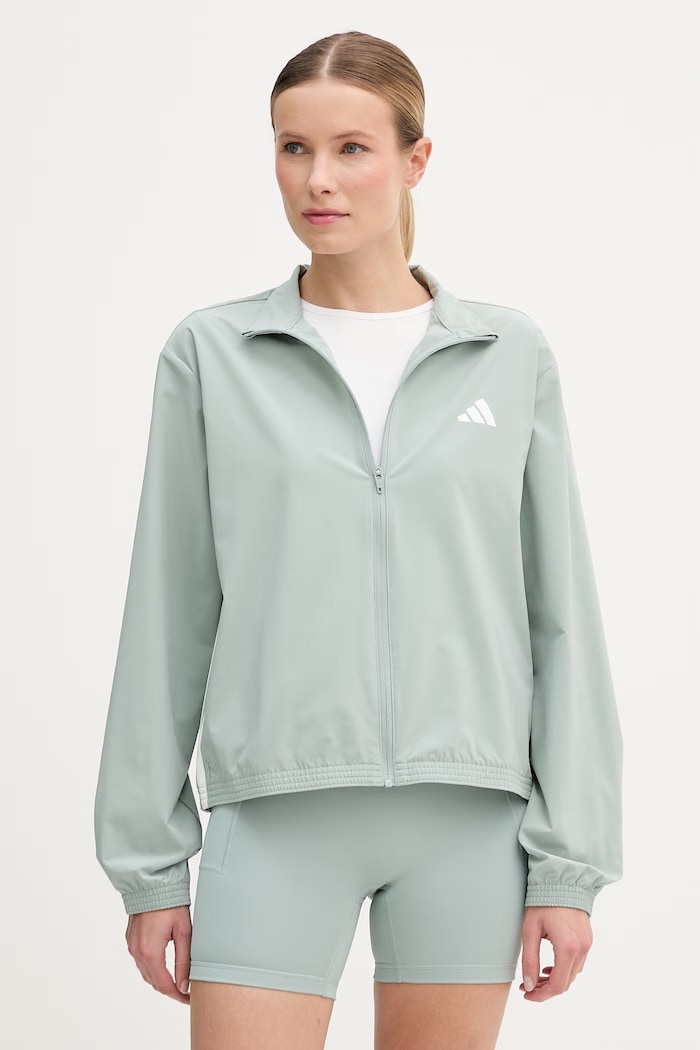 Tréningová bunda adidas Performance nezateplené tyrkysová KC5489